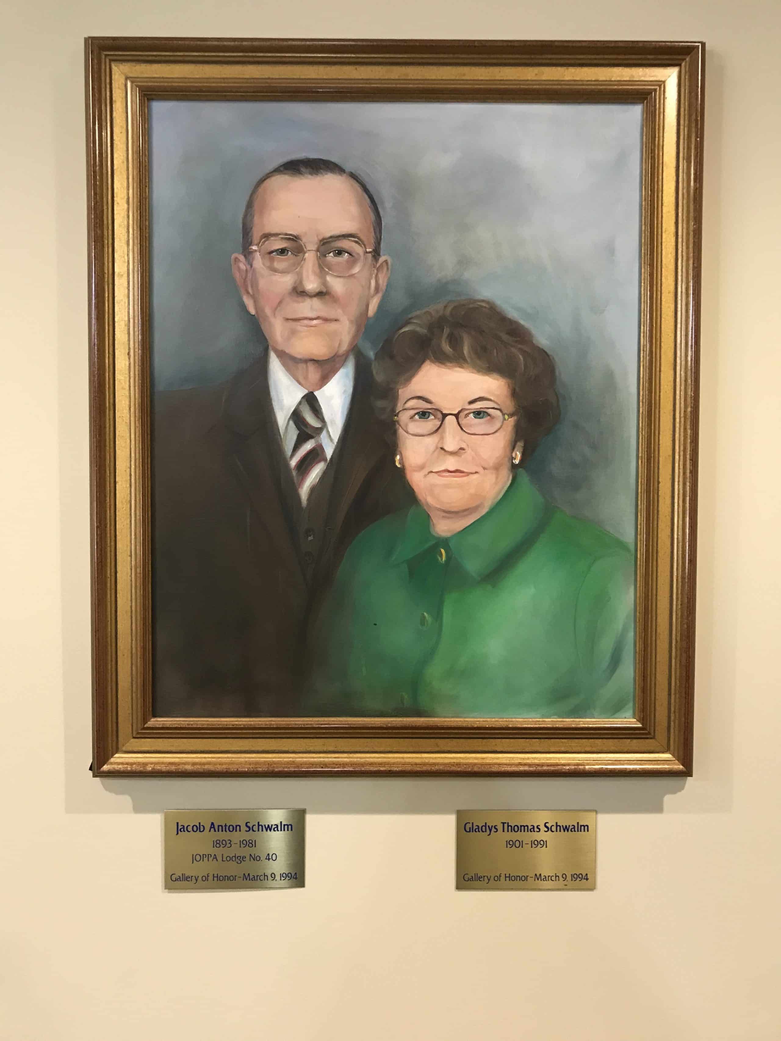 Honorees Jacob and Gladys Schwalm