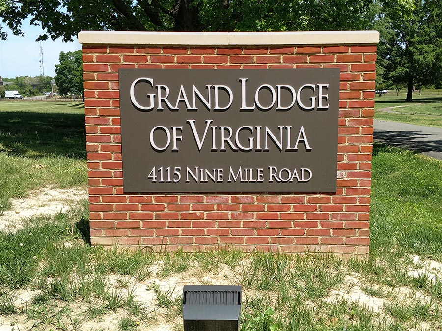 Grand Lodge of Virginia Sign